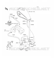 FUEL EVAPORATION SYSTEM voor Kawasaki EN500 1993