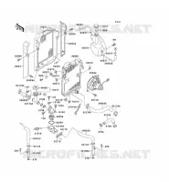 RADIATOR voor Kawasaki EN500 1993