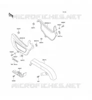 SIDE COVERS   CHAIN COVER voor Kawasaki EN500 1993