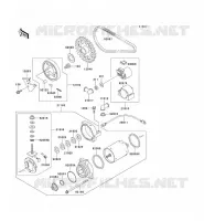 STARTER MOTOR voor Kawasaki EN500 1993