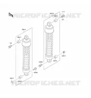 SUSPENSION   SHOCK ABSORBER voor Kawasaki EN500 1993