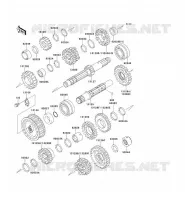 TRANSMISSION voor Kawasaki EN500 1993