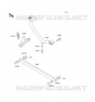 BRAKE PEDAL   TORK LINK voor Kawasaki EN500 1994