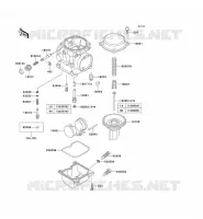 CARBURETOR PARTS voor Kawasaki EN500 1994