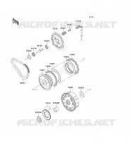 CLUTCH voor Kawasaki EN500 1994