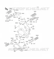 FOOTREST voor Kawasaki EN500 1994