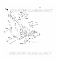 FRAME PARTS (COUVERTURE) voor Kawasaki EN500 1994
