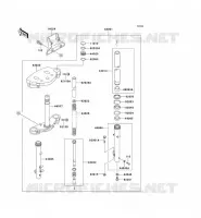 FRONT FORK voor Kawasaki EN500 1994