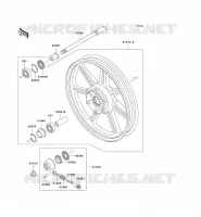 FRONT WHEEL voor Kawasaki EN500 1994