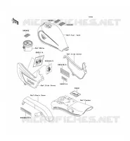 LABELS voor Kawasaki EN500 1994