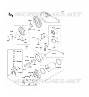 STARTER MOTOR voor Kawasaki EN500 1994