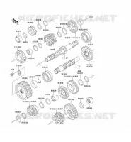 TRANSMISSION voor Kawasaki EN500 1994