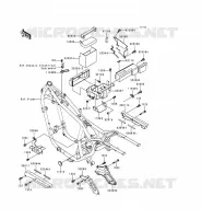 BATTERY BRACKET voor Kawasaki EN500 1998