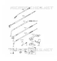 CABLES voor Kawasaki EN500 1998