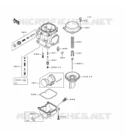CARBURETOR PARTS voor Kawasaki EN500 1998