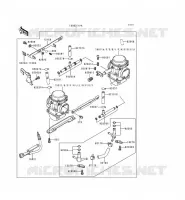 CARBURETOR voor Kawasaki EN500 1998