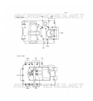 CRANKCASE BOLT voor Kawasaki EN500 1998