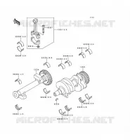 CRANKSHAFT voor Kawasaki EN500 1998
