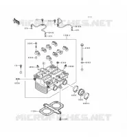 CYLINDER HEAD voor Kawasaki EN500 1998