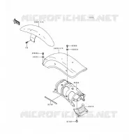 FENDER voor Kawasaki EN500 1998