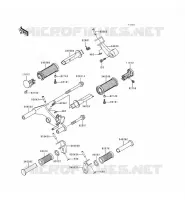 FOOTREST voor Kawasaki EN500 1998