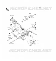 FRAME PARTS (COUVERTURE) voor Kawasaki EN500 1998