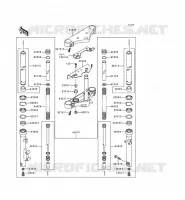FRONT FORK voor Kawasaki EN500 1998