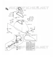 FUEL TANK voor Kawasaki EN500 1998