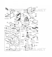 RADIATOR voor Kawasaki EN500 1998