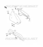 SIDE COVERS   CHAIN COVER voor Kawasaki EN500 1998