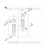 SUSPENSION   SHOCK ABSORBER voor Kawasaki EN500 1998