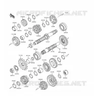 TRANSMISSION voor Kawasaki EN500 1998