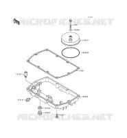 BREATHER COVER   OIL PAN voor Kawasaki EN500 1998