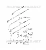 CABLES voor Kawasaki EN500 1998