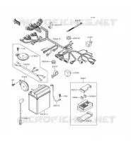 CHASSIS ELECTRICAL EQUIPMENT voor Kawasaki EN500 1998