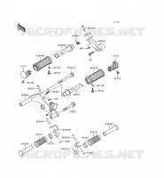FOOTREST voor Kawasaki EN500 1998