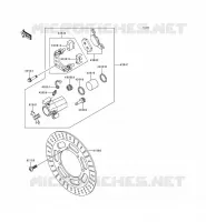 FRONT BRAKE voor Kawasaki EN500 1998