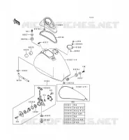 FUEL TANK voor Kawasaki EN500 1998
