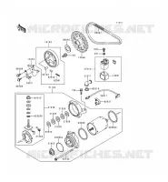 STARTER MOTOR voor Kawasaki EN500 1998