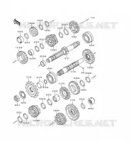 TRANSMISSION voor Kawasaki EN500 1998