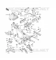 BATTERY BRACKET voor Kawasaki EN500 LTD 1998