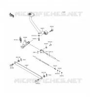 BRAKE PEDAL   TORK LINK voor Kawasaki EN500 LTD 1998