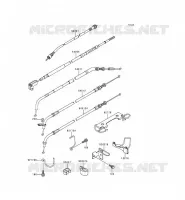 CABLES voor Kawasaki EN500 LTD 1998