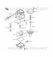 CARBURETOR PARTS voor Kawasaki EN500 LTD 1998