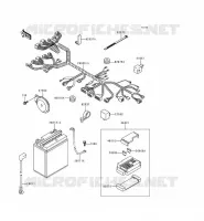 CHASSIS ELECTRICAL EQUIPMENT voor Kawasaki EN500 LTD 1998
