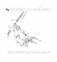 CHASSIS voor Kawasaki EN500 LTD 1998