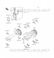 CRANKSHAFT voor Kawasaki EN500 LTD 1998