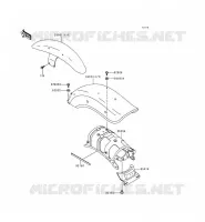 FENDER voor Kawasaki EN500 LTD 1998