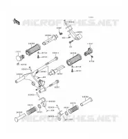 FOOTREST voor Kawasaki EN500 LTD 1998