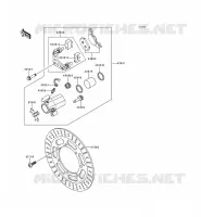 FRONT BRAKE voor Kawasaki EN500 LTD 1998